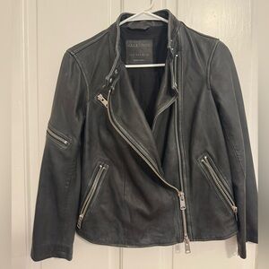 All Saints Black Leather Jacket